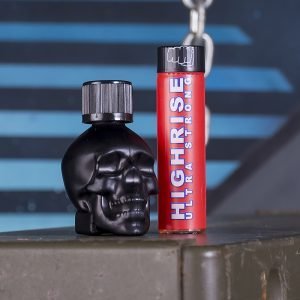 Black Skull & Highrise Red Combo