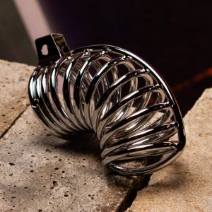 Steel Ringed Chastity Cage